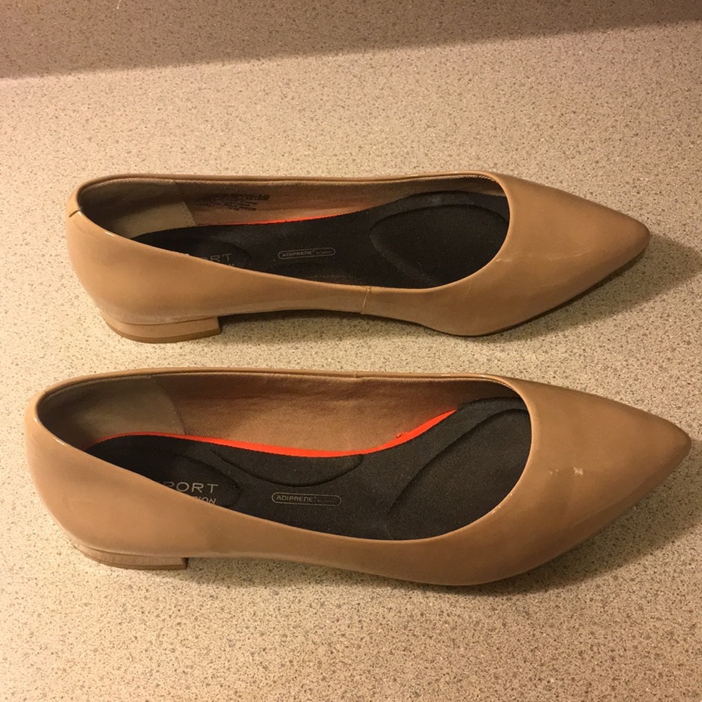 Rockport Total Motion Adelyn Nude Pointed-Toe Flat